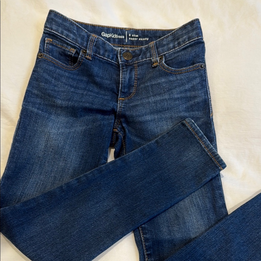 GAP Blue Skinny Jeans with Faded Look
